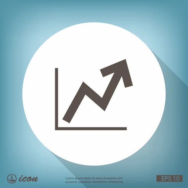 Ikony Symbols statystyki wykres — Wektor stockowy