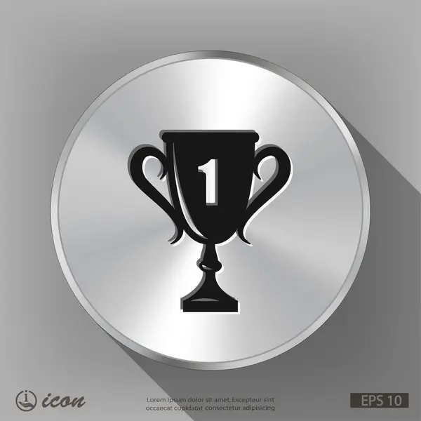 Pictogramme de l'icône de la coupe des champions — Image vectorielle