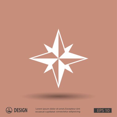 Rüzgar gülü pusula resim