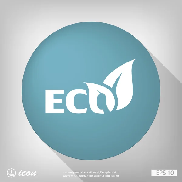 Pictograph van eco-pictogram — Stockvector