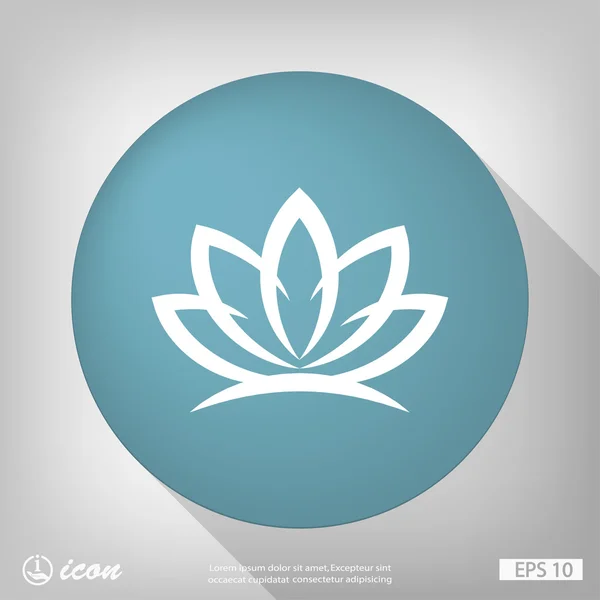 Lotus çiçeği resim — Stok Vektör