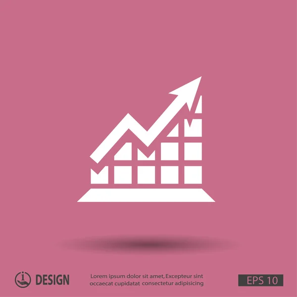 Pictografía del gráfico de negocios — Archivo Imágenes Vectoriales