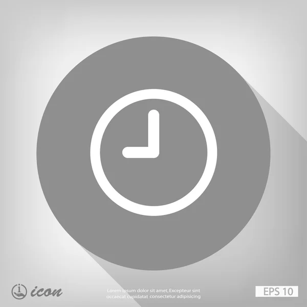 象形文的时钟，平面设计 — 图库矢量图片