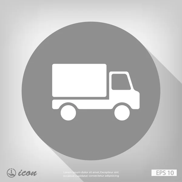 Ikona truck plochý design ikony — Stockový vektor