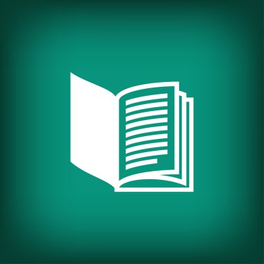 Kitap düz tasarım simgesi