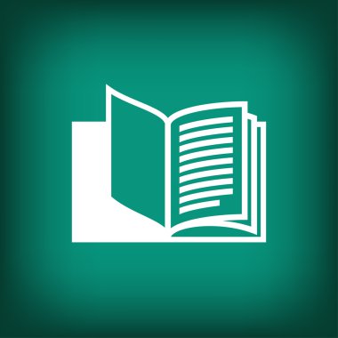 Kitap düz tasarım simgesi