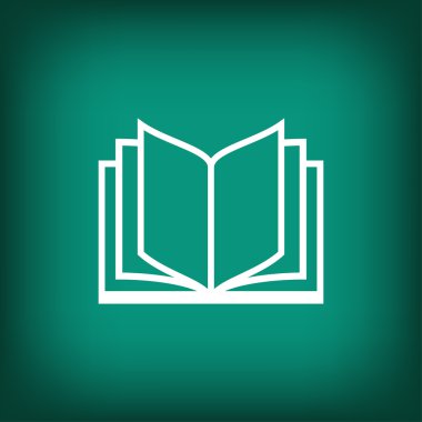 Kitap düz tasarım simgesi