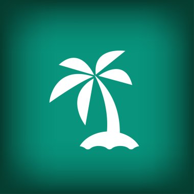 Ada düz tasarım simgesi