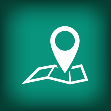 Harita simgesinde iğne