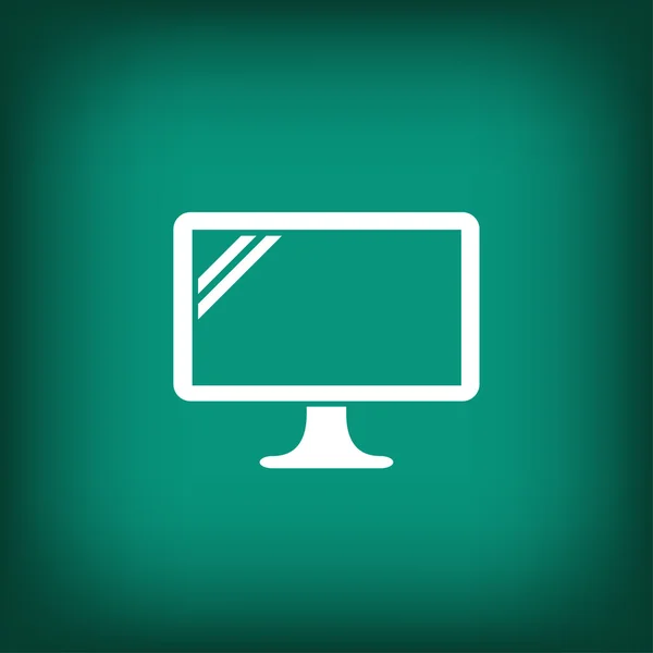 Pictograph of computer monitor — Stock Vector