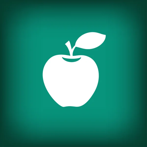 Piktogramm von Apple flache Design-Ikone — Stockvektor