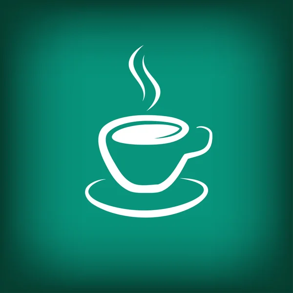 Pictograph van cup platte ontwerp pictogram — Stockvector