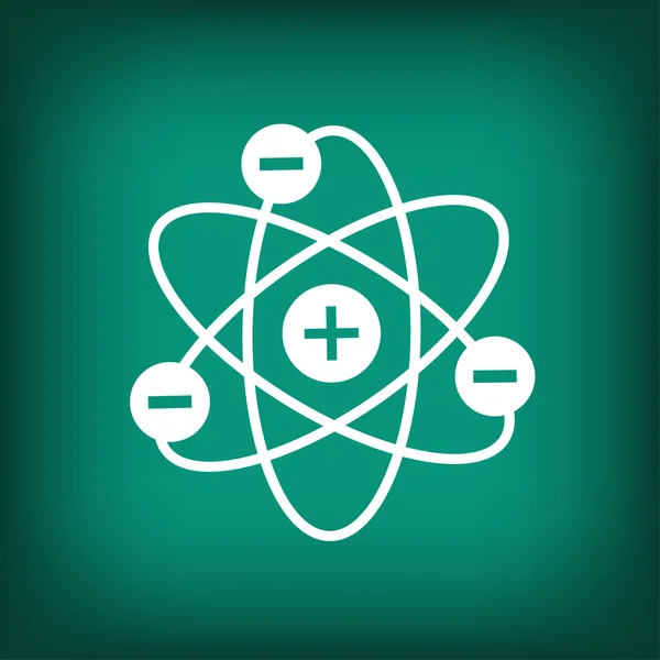 Icono de diseño plano Atom — Vector de stock