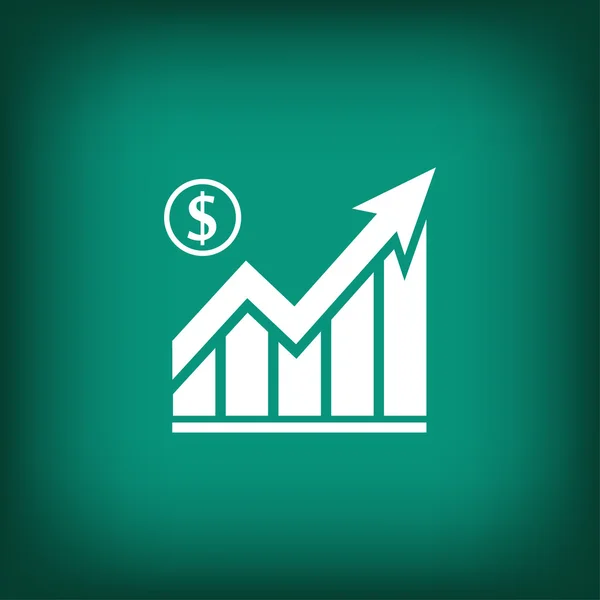 Pictografia do gráfico de negócios — Vetor de Stock