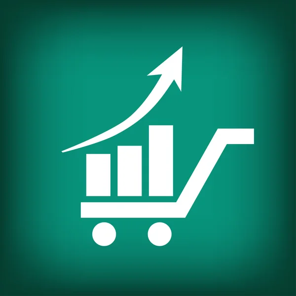 Pittogramma del grafico aziendale — Vettoriale Stock