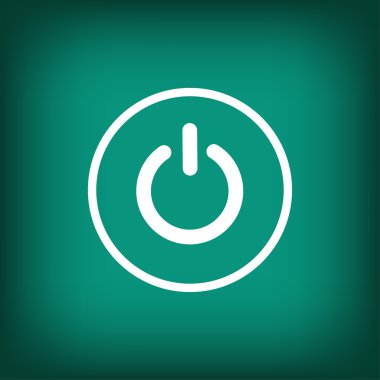 Güç düz tasarım simgesi