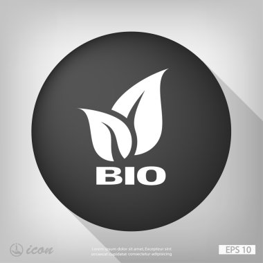 Eko düz tasarım simgesi