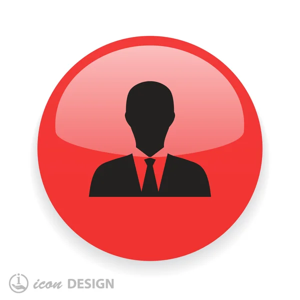 Pictograph of business man — Stock Vector