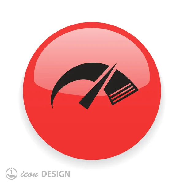 Rychloměr plochý design ikony — Stockový vektor