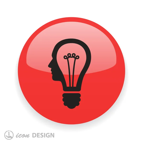 Light bulb konceptet ikonen — Stock vektor