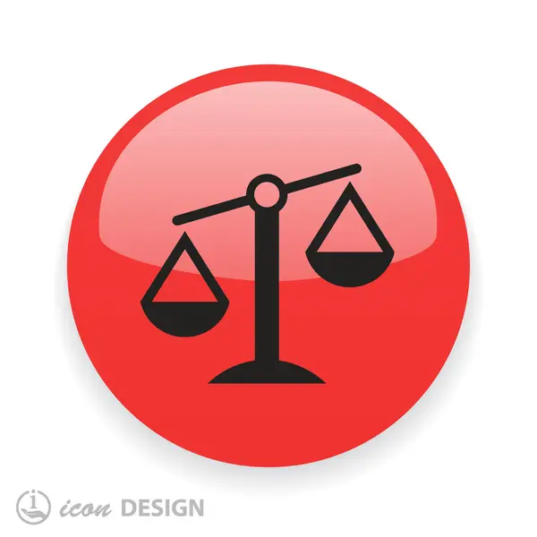 Spravedlnosti upraví plochý design ikony — Stockový vektor