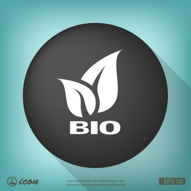 Eko düz tasarım simgesi