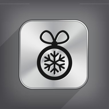 Noel top düz tasarım simgesi