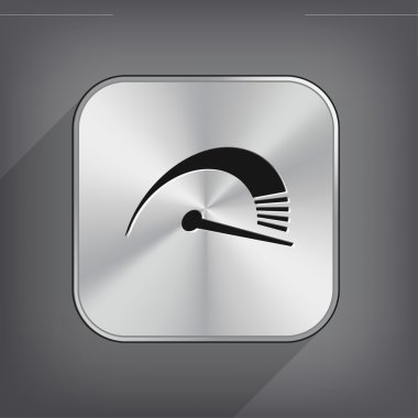 Hız göstergesi düz tasarım simgesi