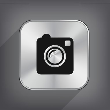 kamera düz tasarımı simgesi