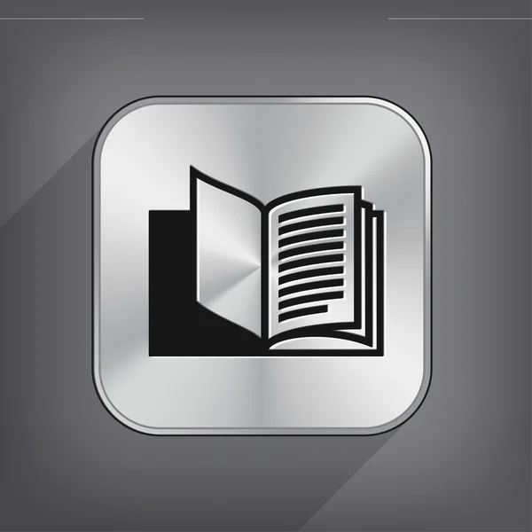 Ikona knihy plochý design — Stockový vektor