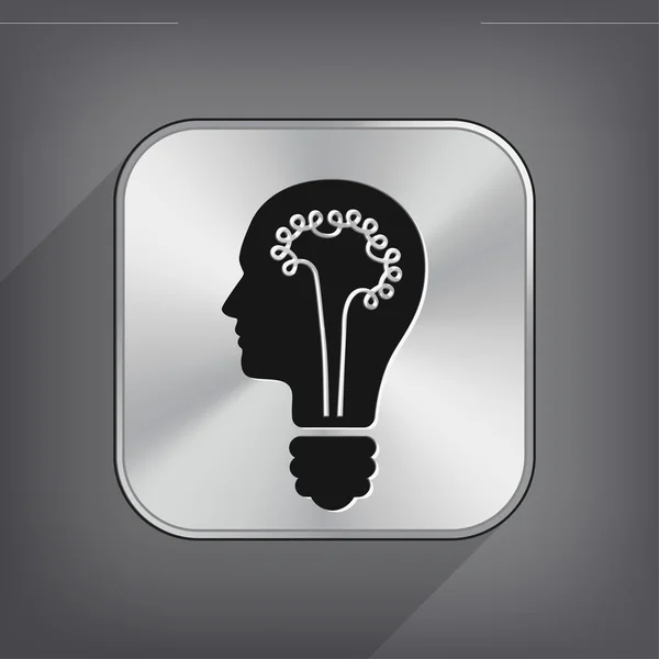 Ícone de conceito lâmpada — Vetor de Stock