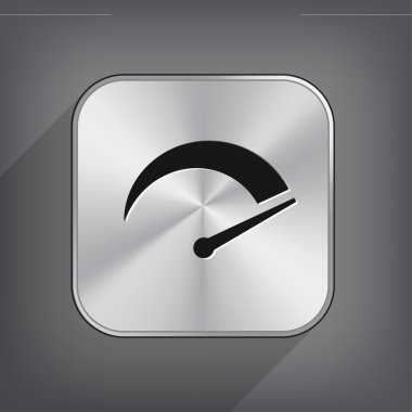 Hız göstergesi düz tasarım simgesi