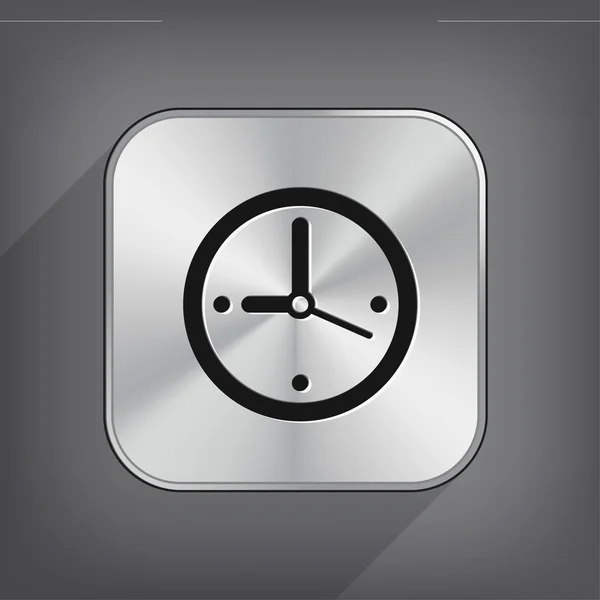 Horloge icône design plat — Image vectorielle