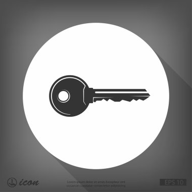 anahtar düz tasarım simgesi