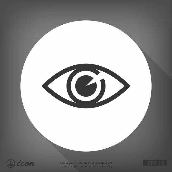 Płaska konstrukcja ikonę oka — Wektor stockowy
