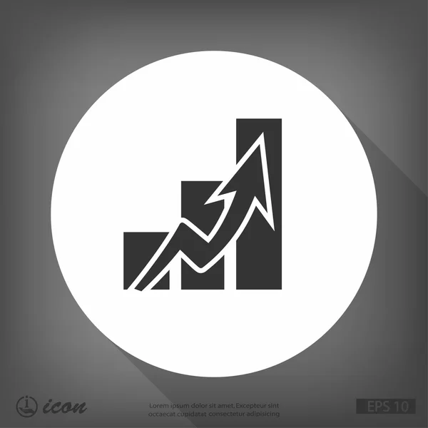 Grafik düz tasarım simgesi — Stok Vektör