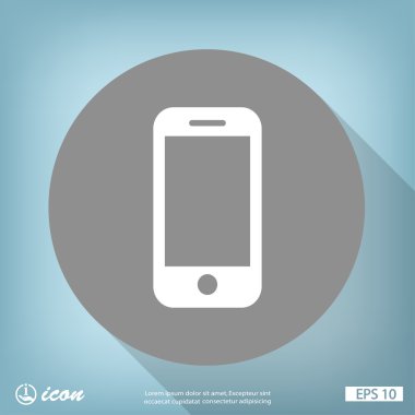 cep telefonu düz tasarım simgesi