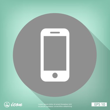 cep telefonu düz tasarım simgesi