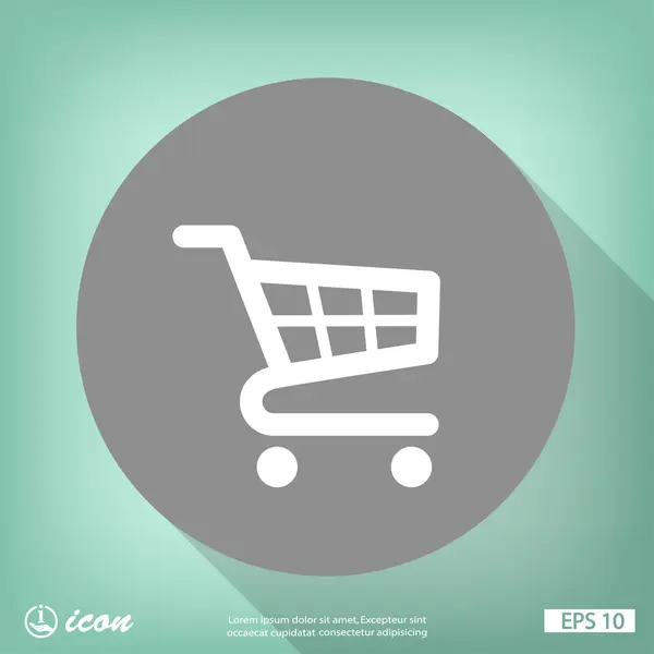 Icono del carrito de compras — Vector de stock