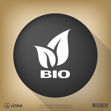 Eko düz tasarım simgesi