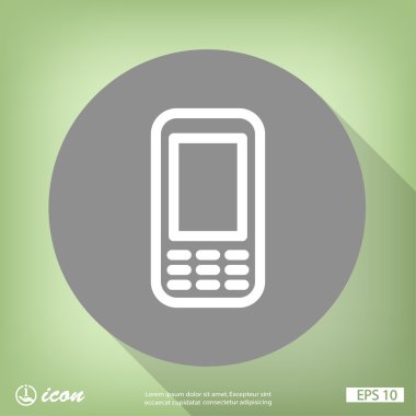 cep telefonu düz tasarım simgesi