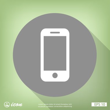 cep telefonu düz tasarım simgesi