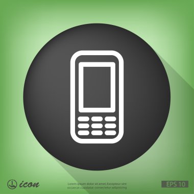 cep telefonu düz tasarım simgesi
