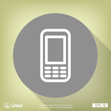 cep telefonu düz tasarım simgesi