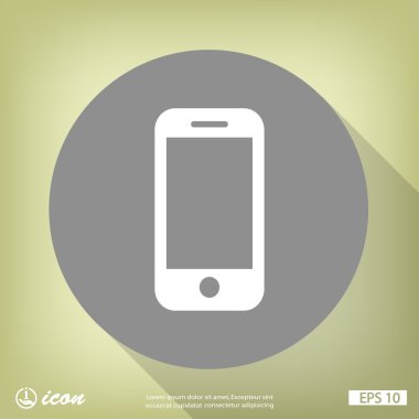 cep telefonu düz tasarım simgesi