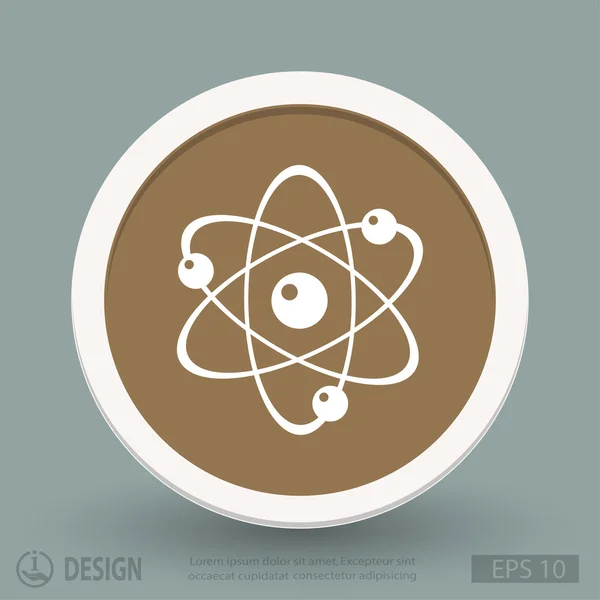 原子平面设计图标 — 图库矢量图片