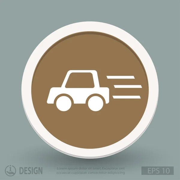 Pictograph of car icon — Stock Vector