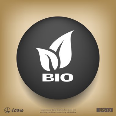 Eko düz tasarım simgesi