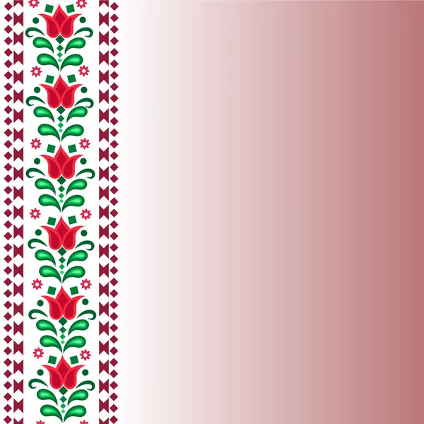 Dekorative florale Bordüre — Stockvektor