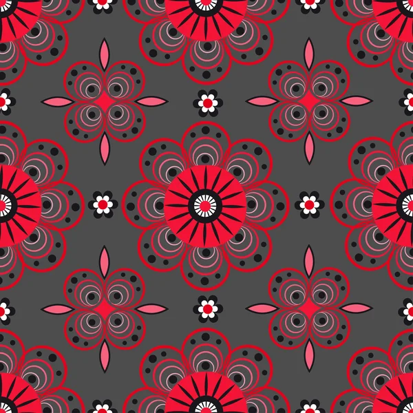 Patrón sin costura floral abstracto — Vector de stock